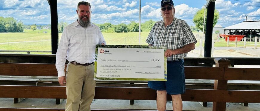 Wild Hill Solar Project donates funds to Jefferson County Fair Association