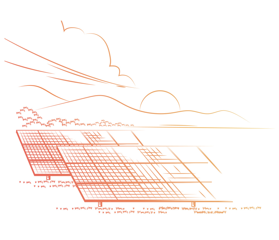 Solar Panels Illustration